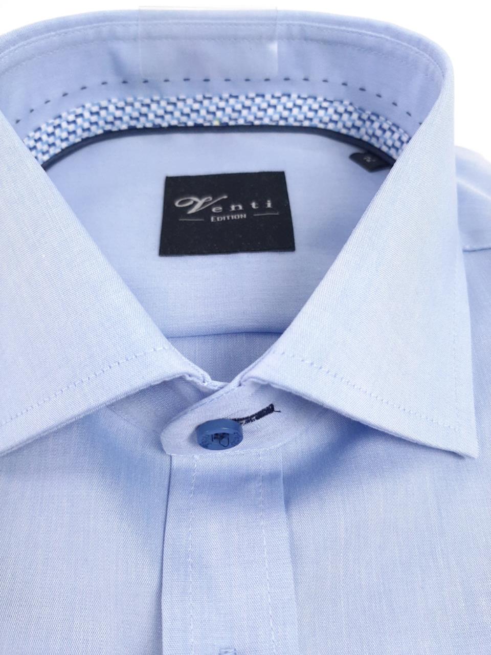 Ledub modern fit overhemd, lichtblauw stretch